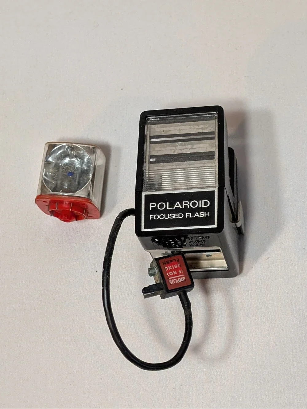 Vintage Polaroid 490 Focused Flash Original w/ Box Photography Camera Bulb